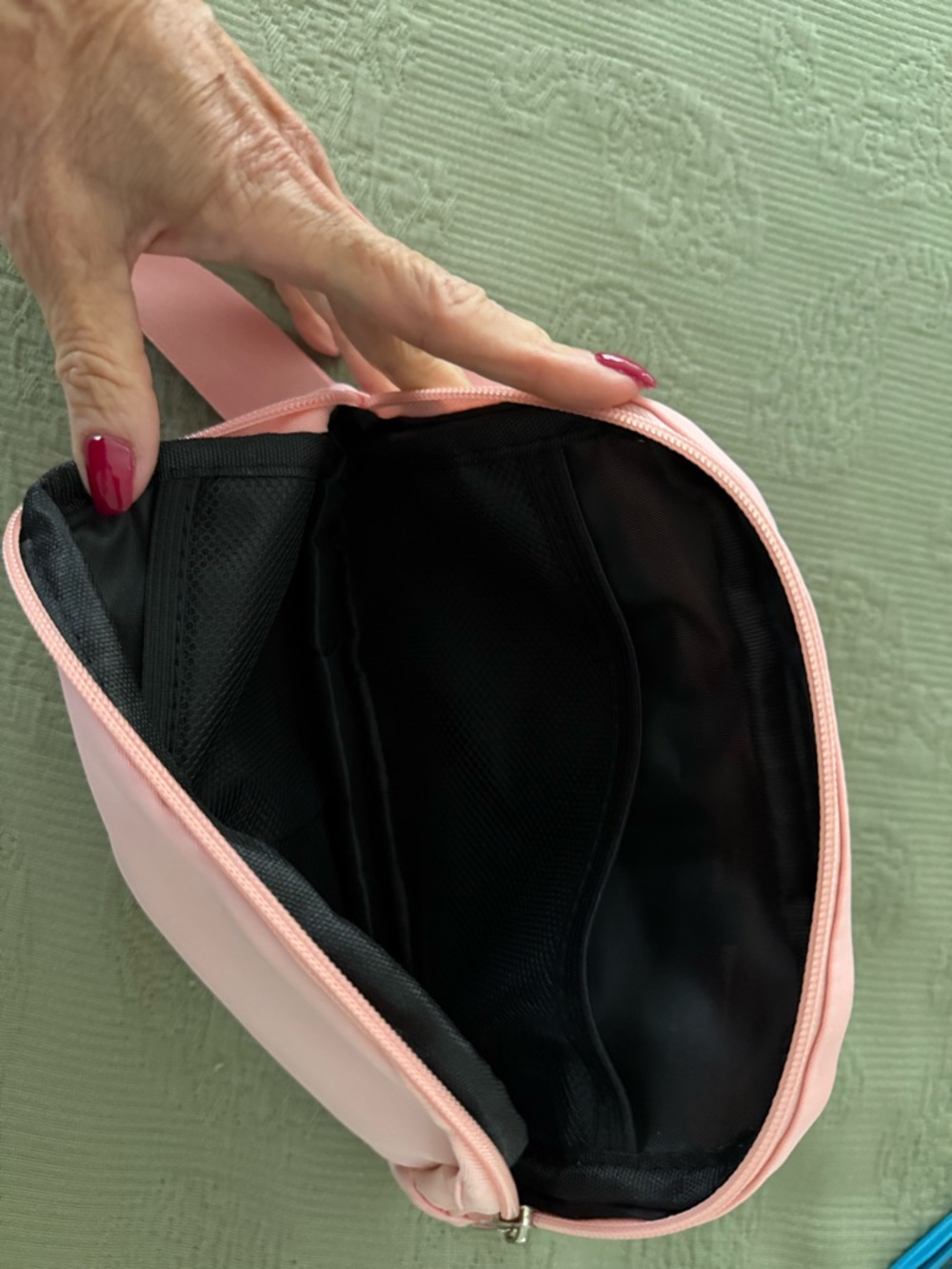 Pink Crossbody Sling Bag - Minimal Women's Shoulder Bag - Picture 3 of 3